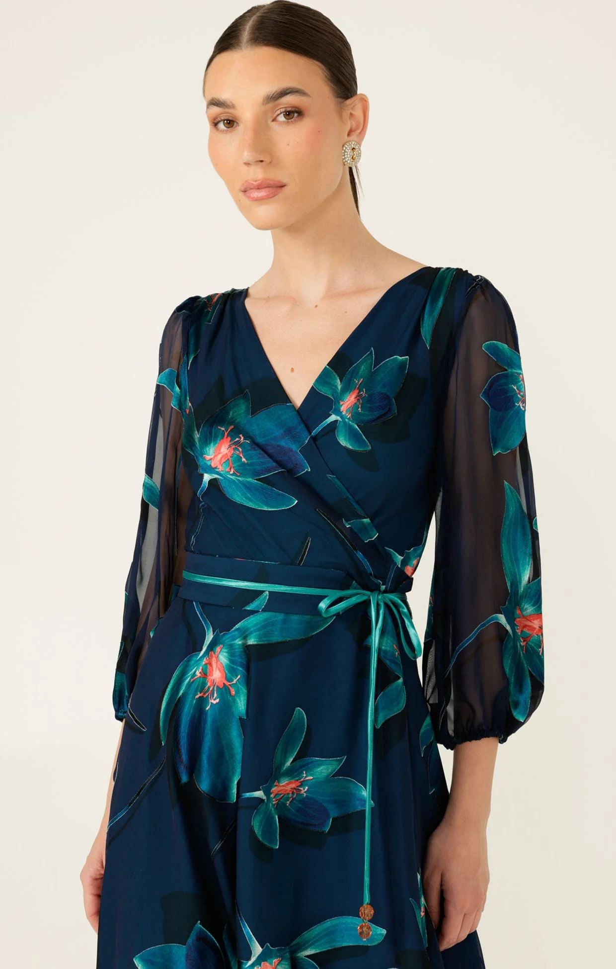 PENDULUM WRAP DRESS - Image 4
