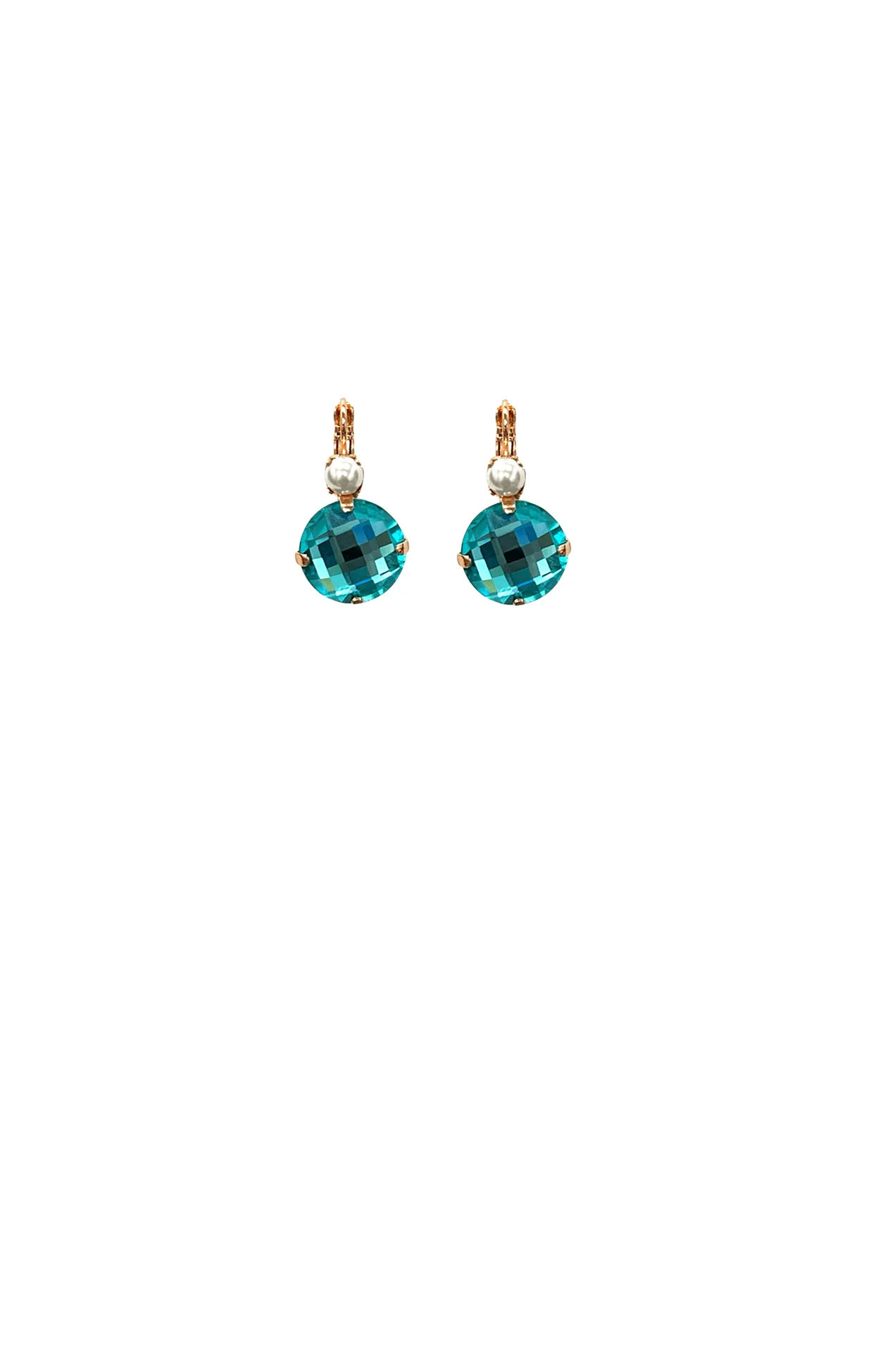 PRAGUE EARRINGS IN PEARL TURQUOISE