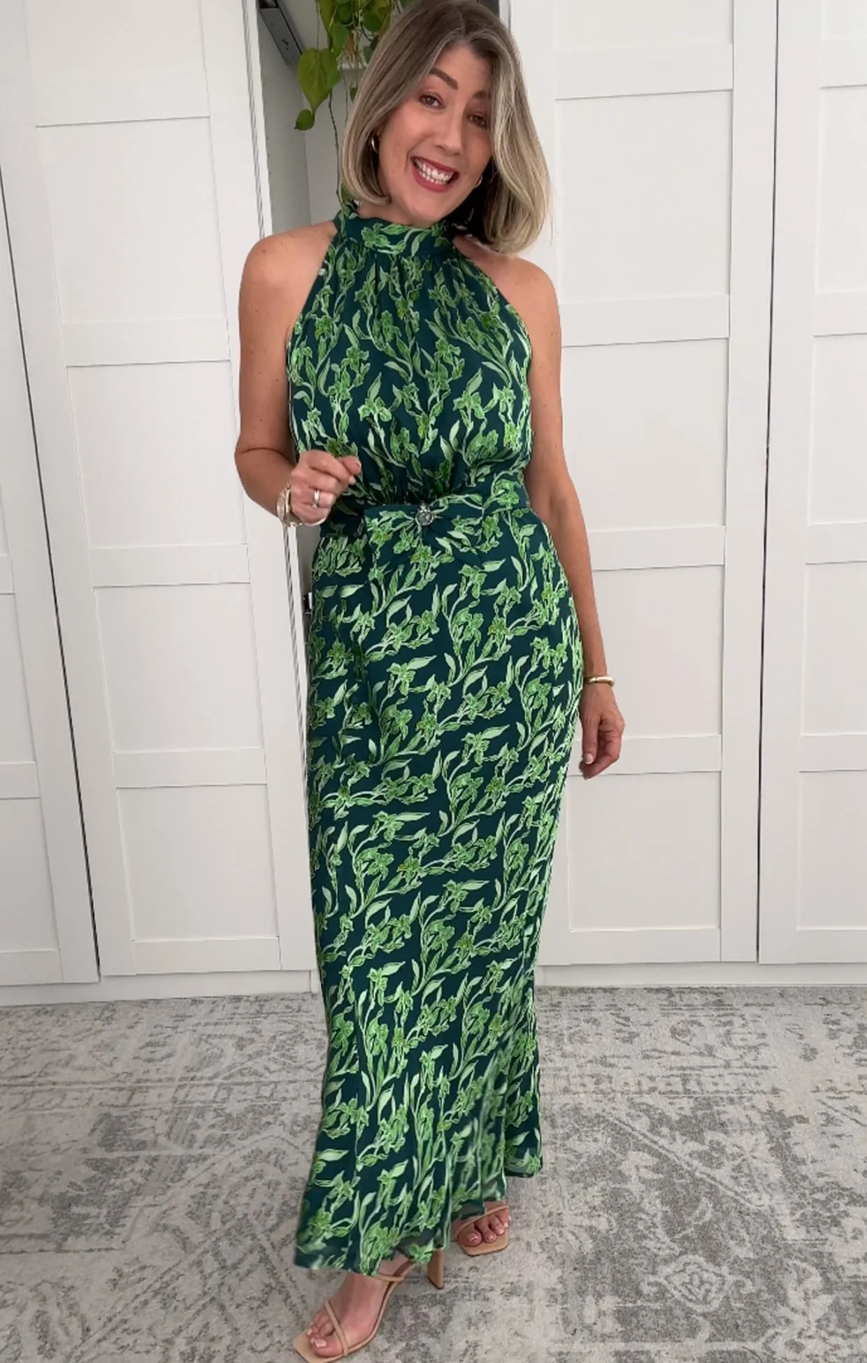 PRISCILLA HALTER BIAS DRESS - Image 5