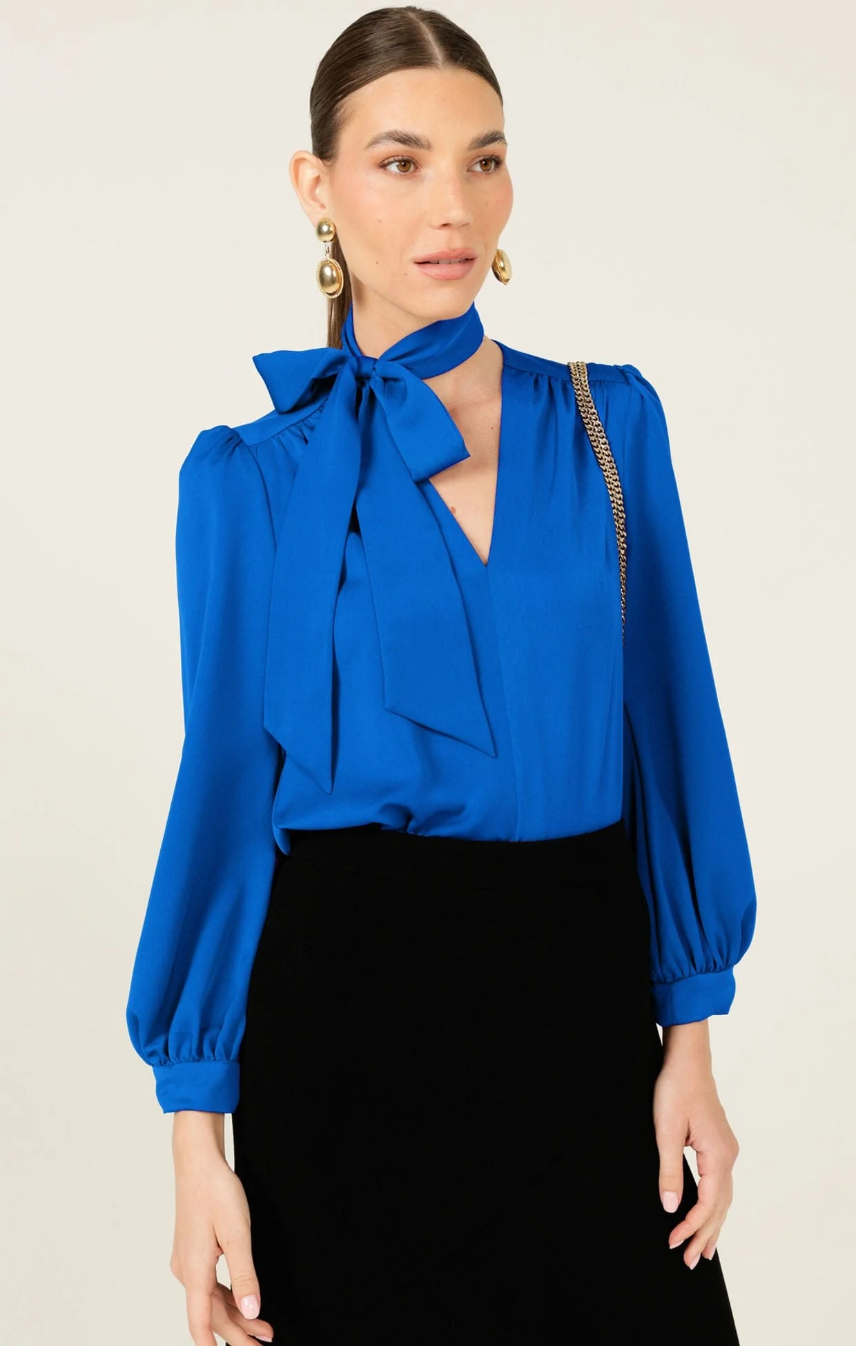 PRUDENCE BLOUSE IN CERULEAN - Image 3