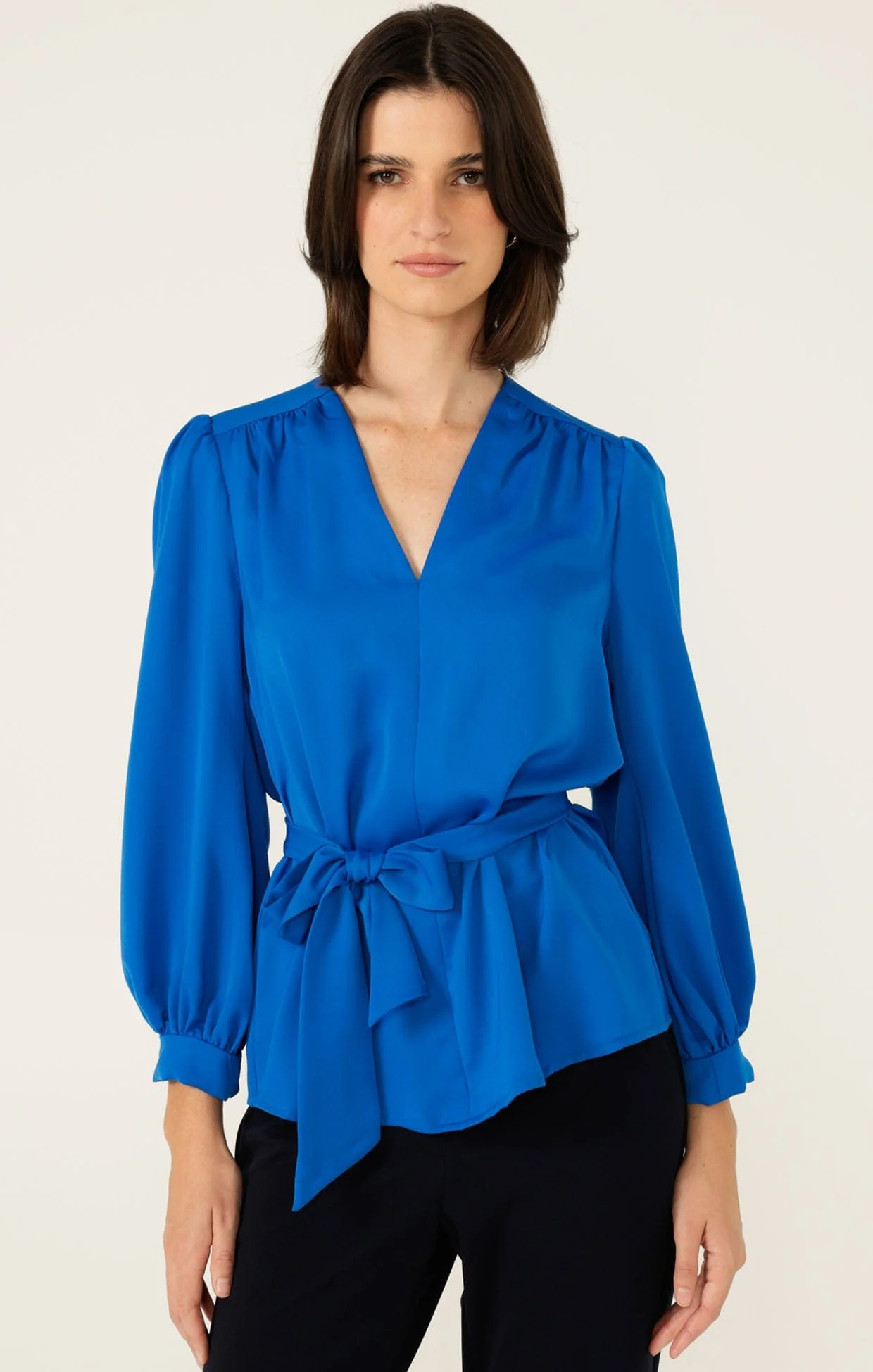 PRUDENCE BLOUSE IN CERULEAN - Image 6