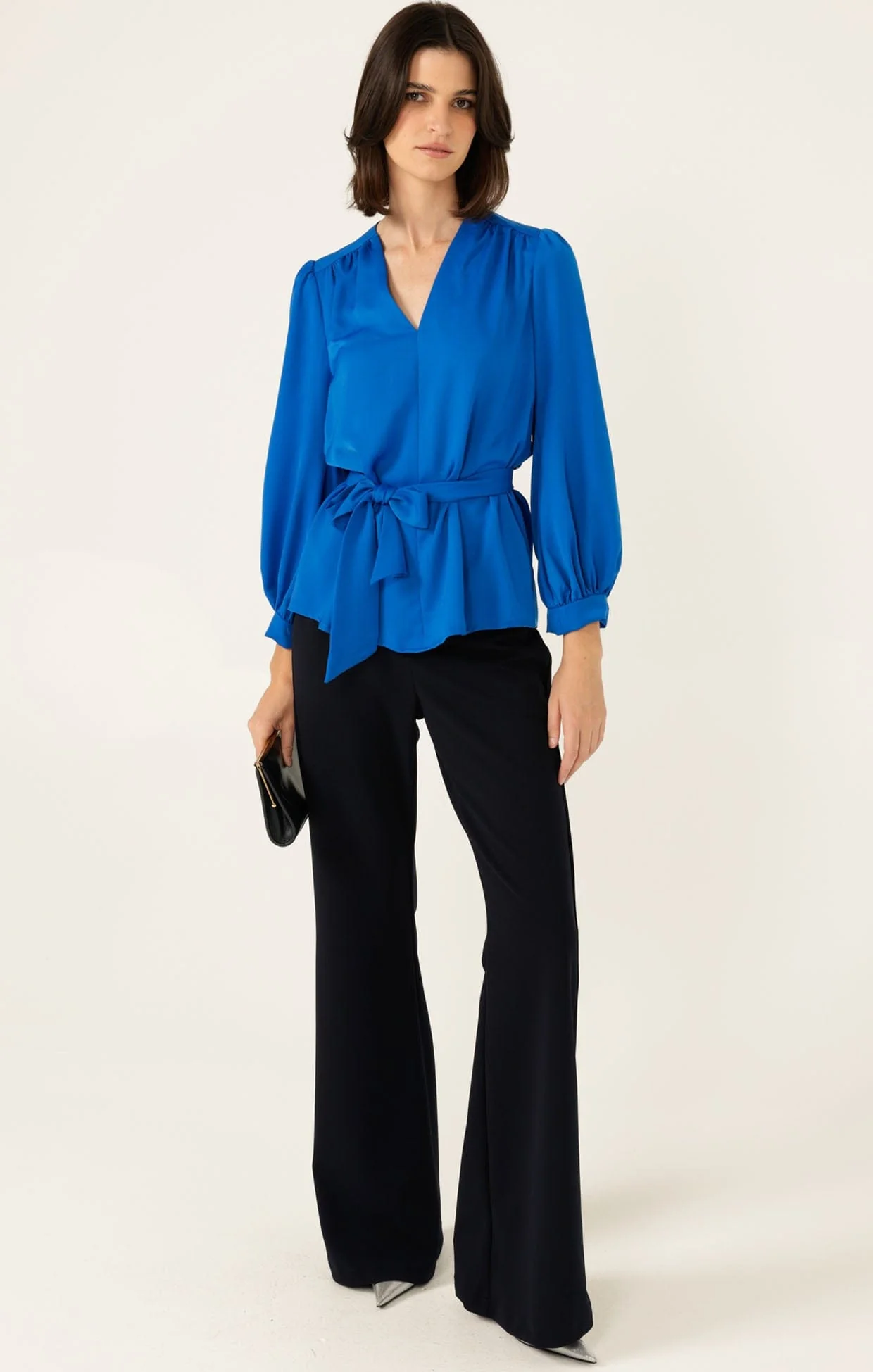 PRUDENCE BLOUSE IN CERULEAN - Image 8