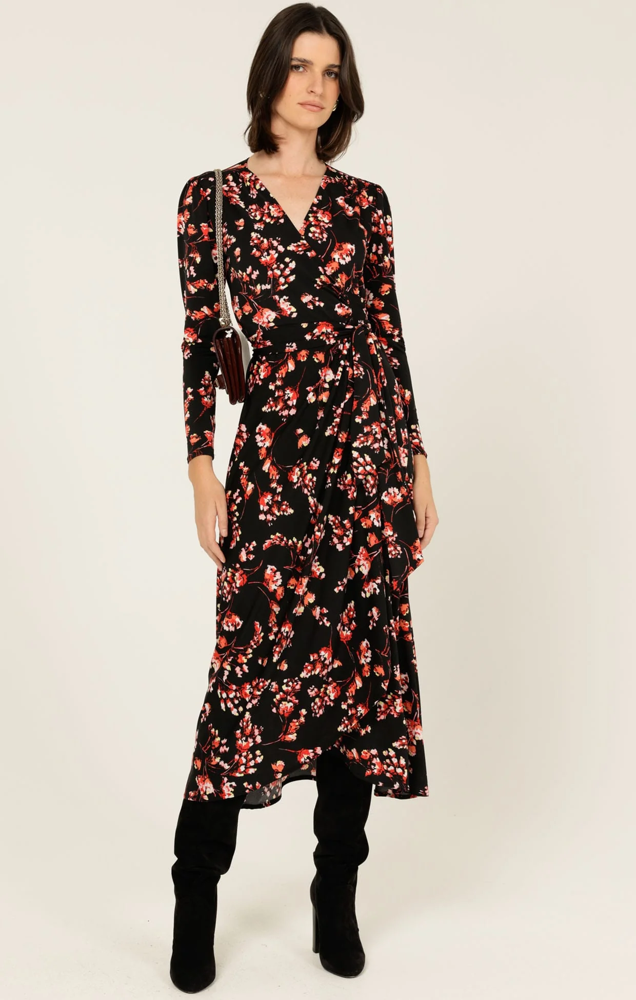 REED WRAP DRESS