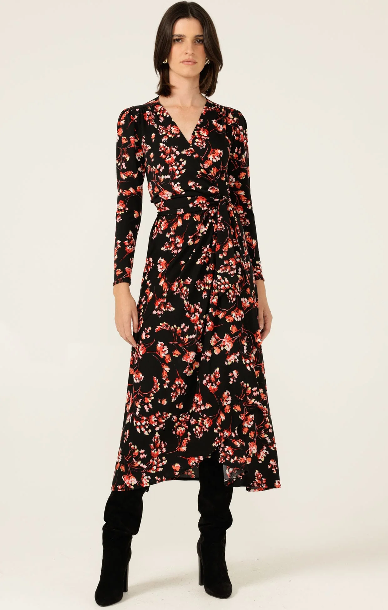 REED WRAP DRESS - Image 2