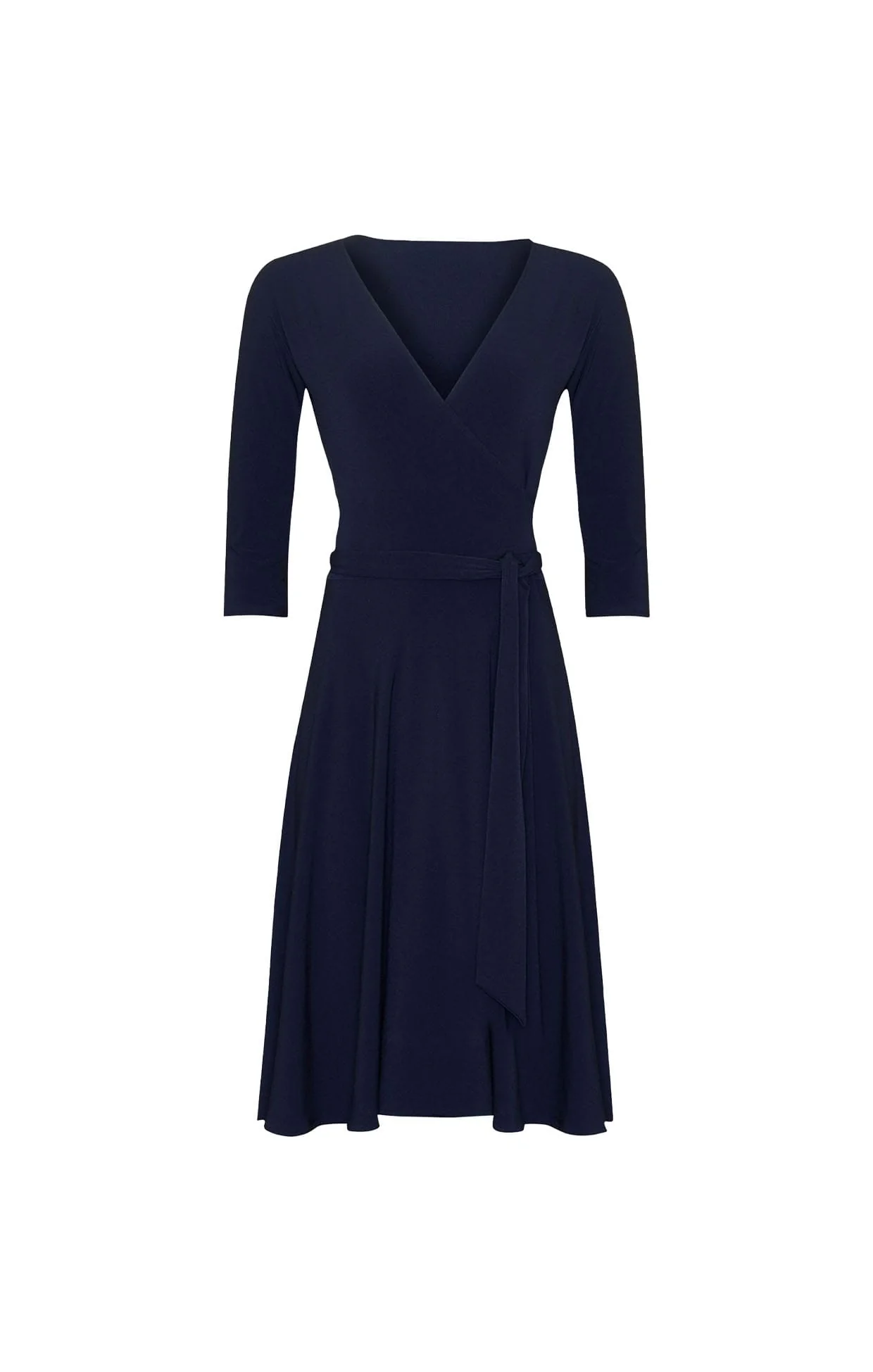 REVERSE WRAP DRESS IN NAVY - Image 8