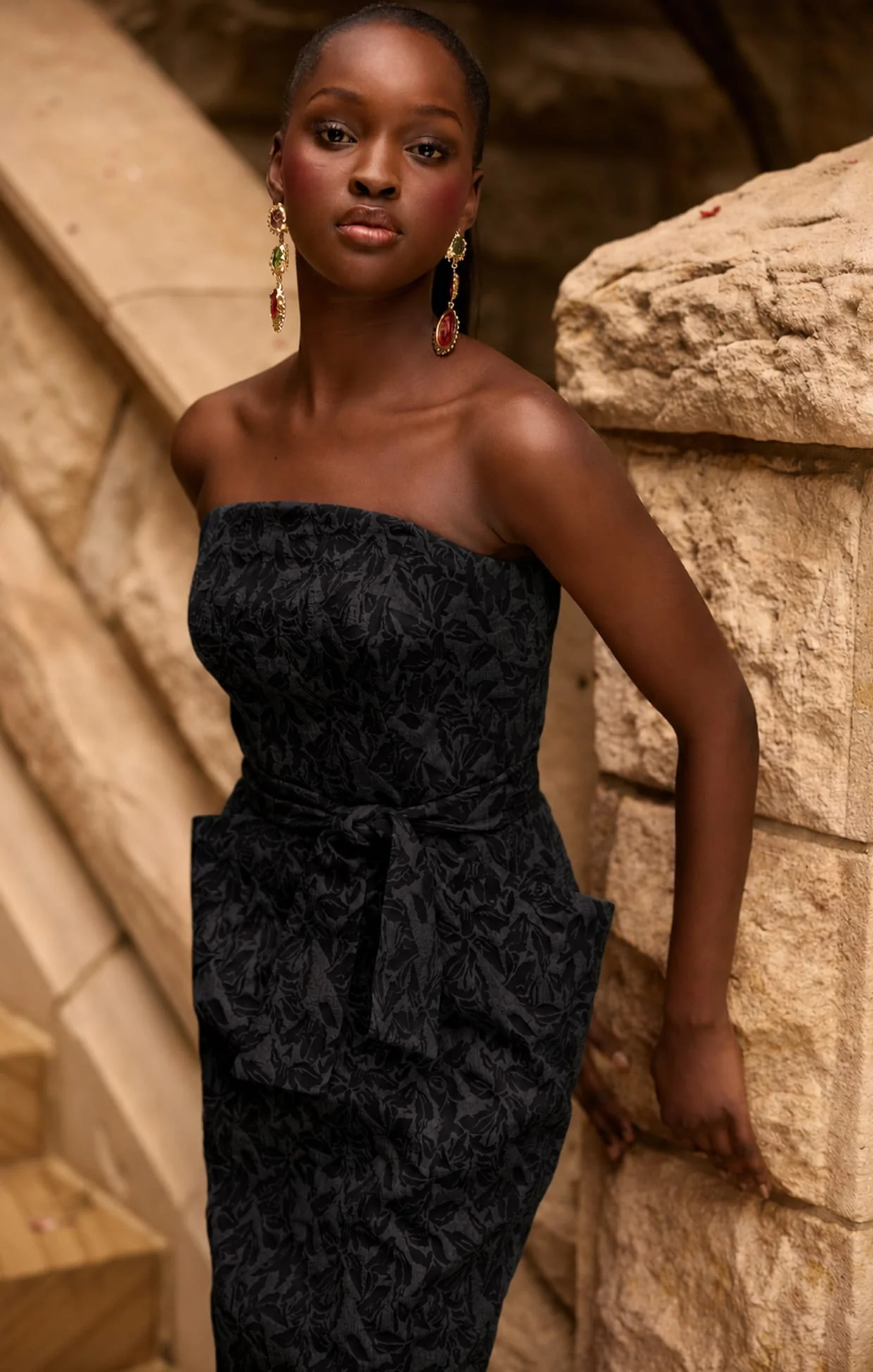 SAMBA DRESS AND BOLERO SET IN BLACK - Image 4