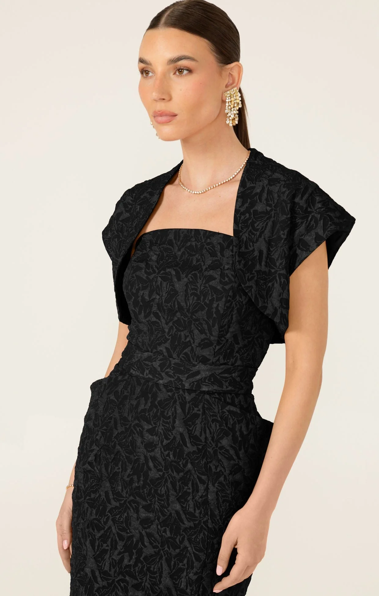 SAMBA DRESS AND BOLERO SET IN BLACK - Image 8