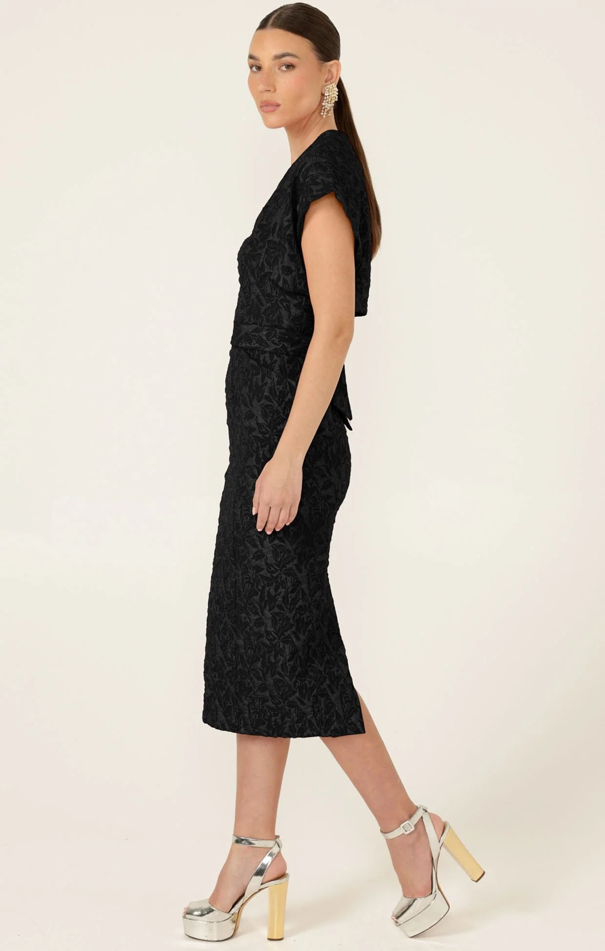 SAMBA DRESS AND BOLERO SET IN BLACK - Image 9