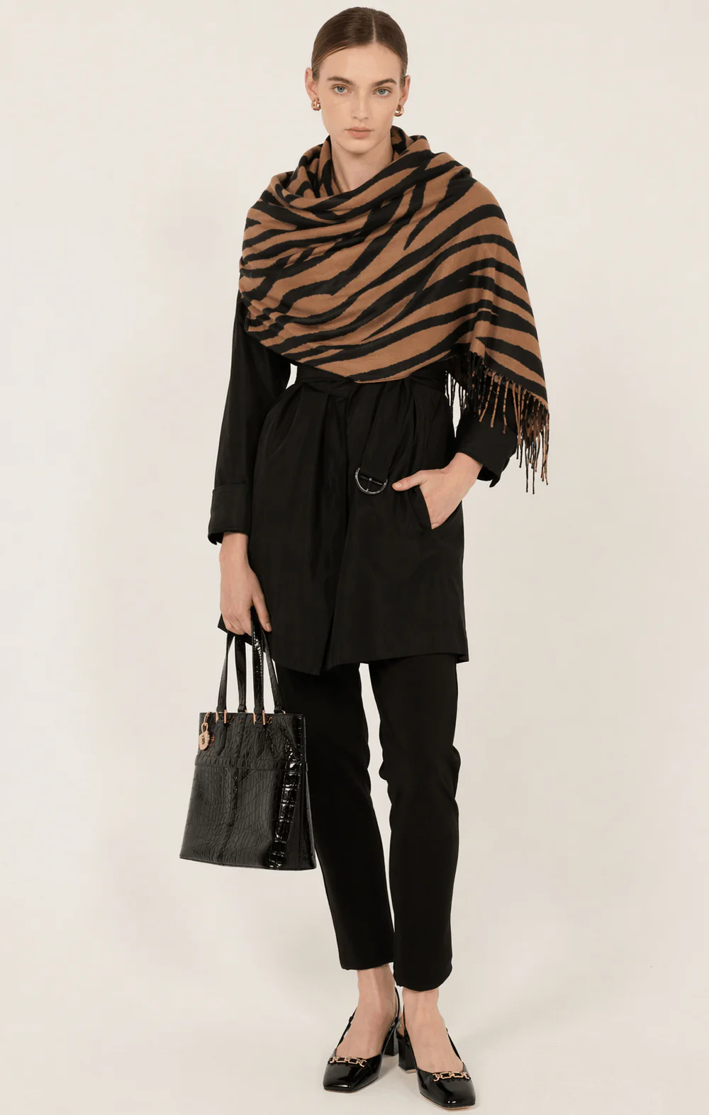 SAVANNAH SCARF IN ZEBRA - Image 2
