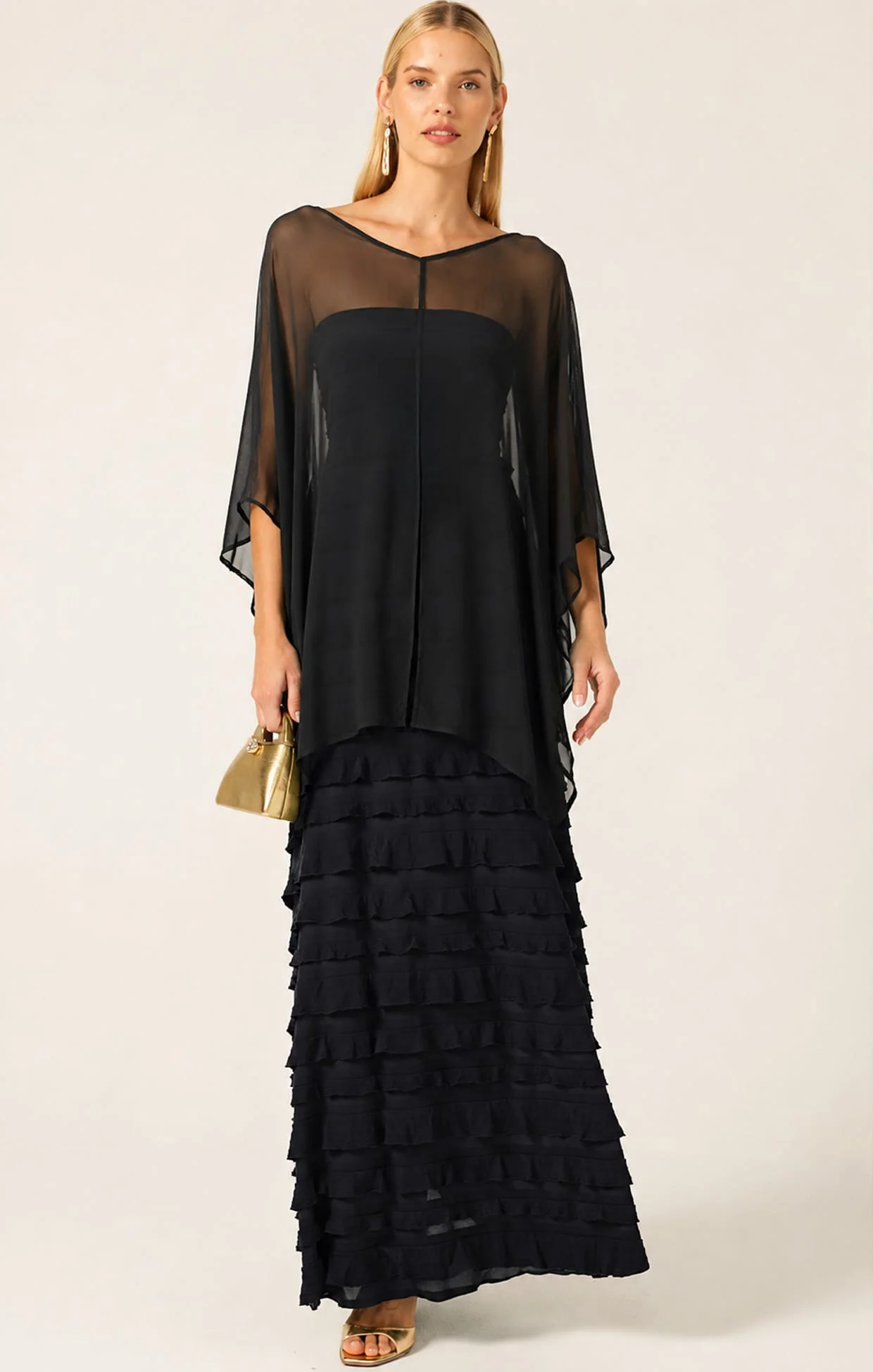 SHEER SILK CAPE - Image 3