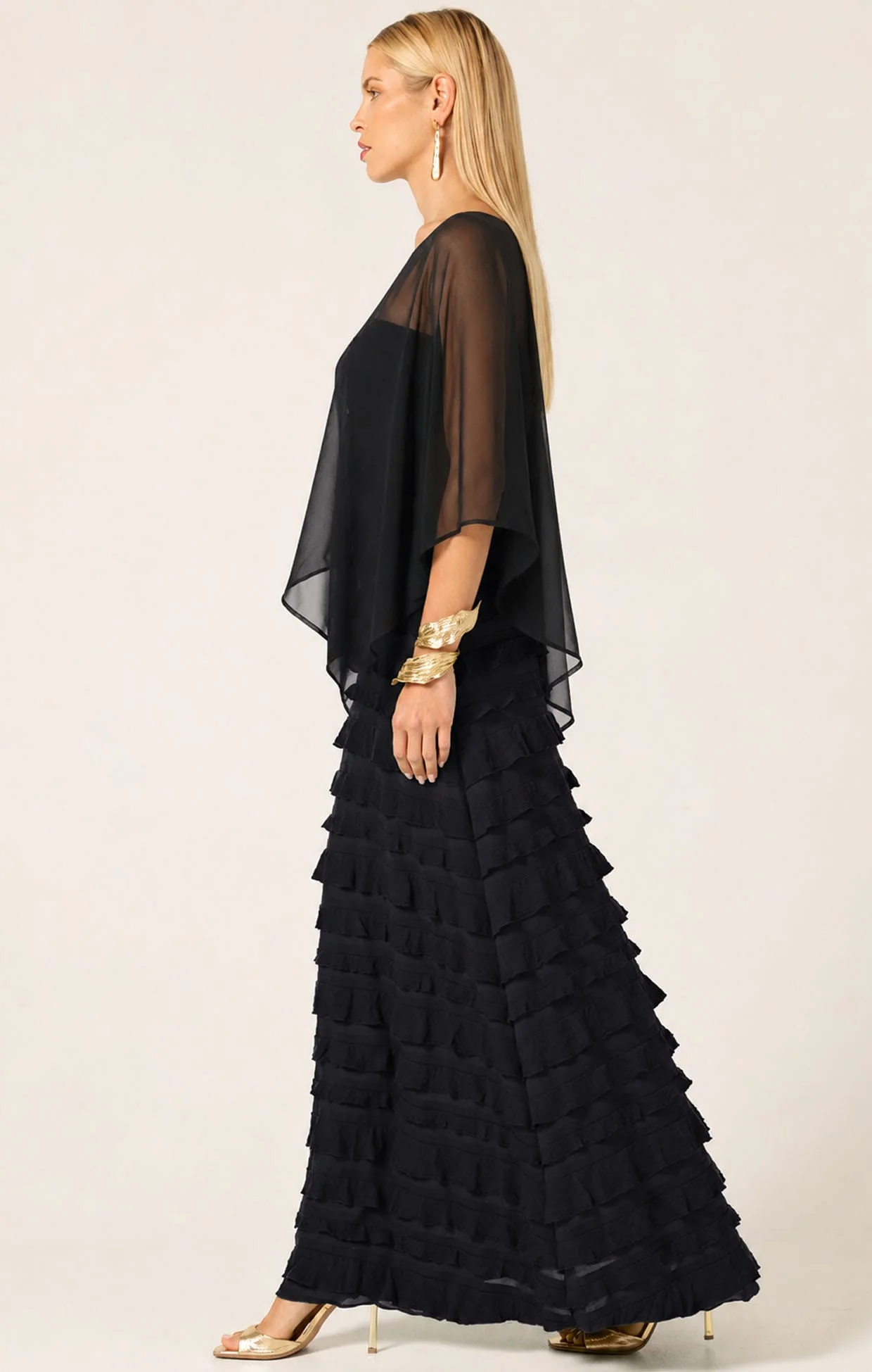 SHEER SILK CAPE - Image 4