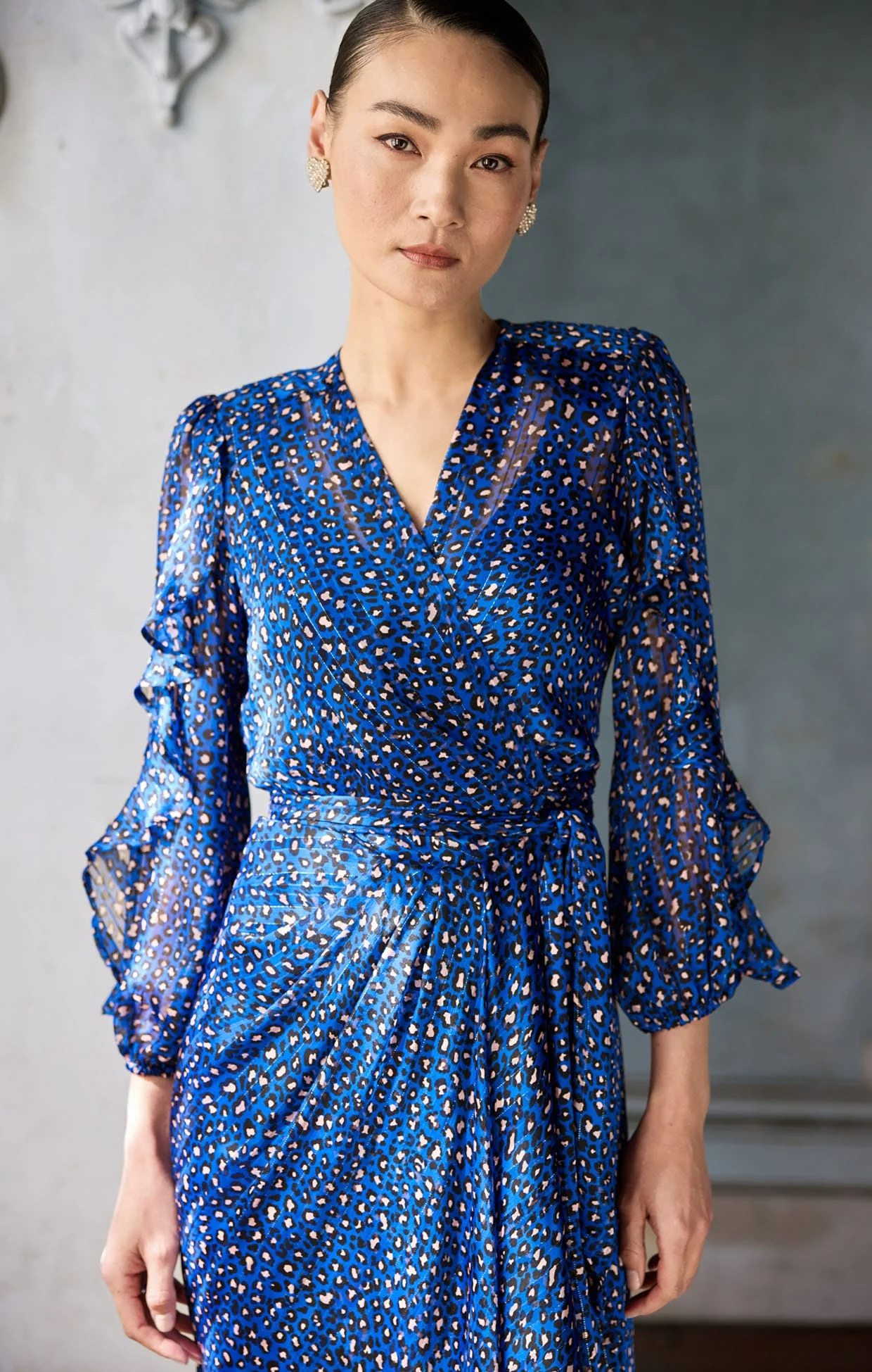 SHONA MIDI WRAP DRESS - Image 3