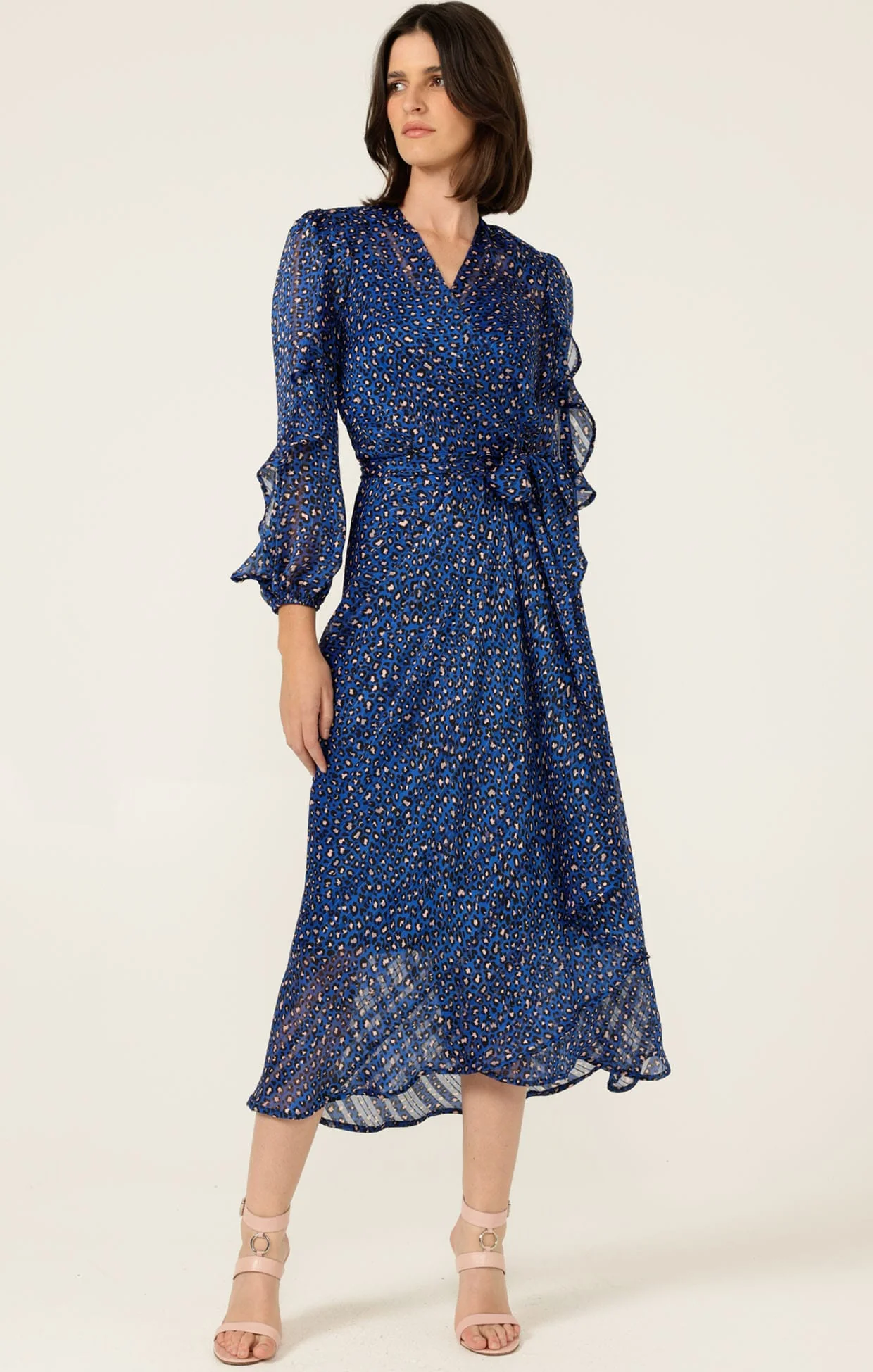 SHONA MIDI WRAP DRESS - Image 4