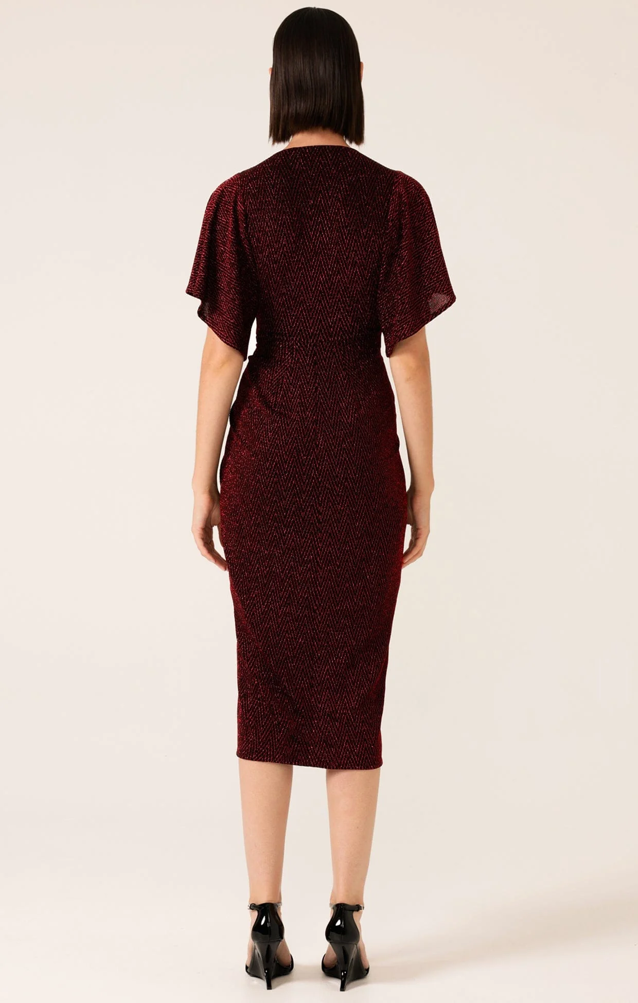 THE EMPORIUM DRESS IN RUBY - Image 5