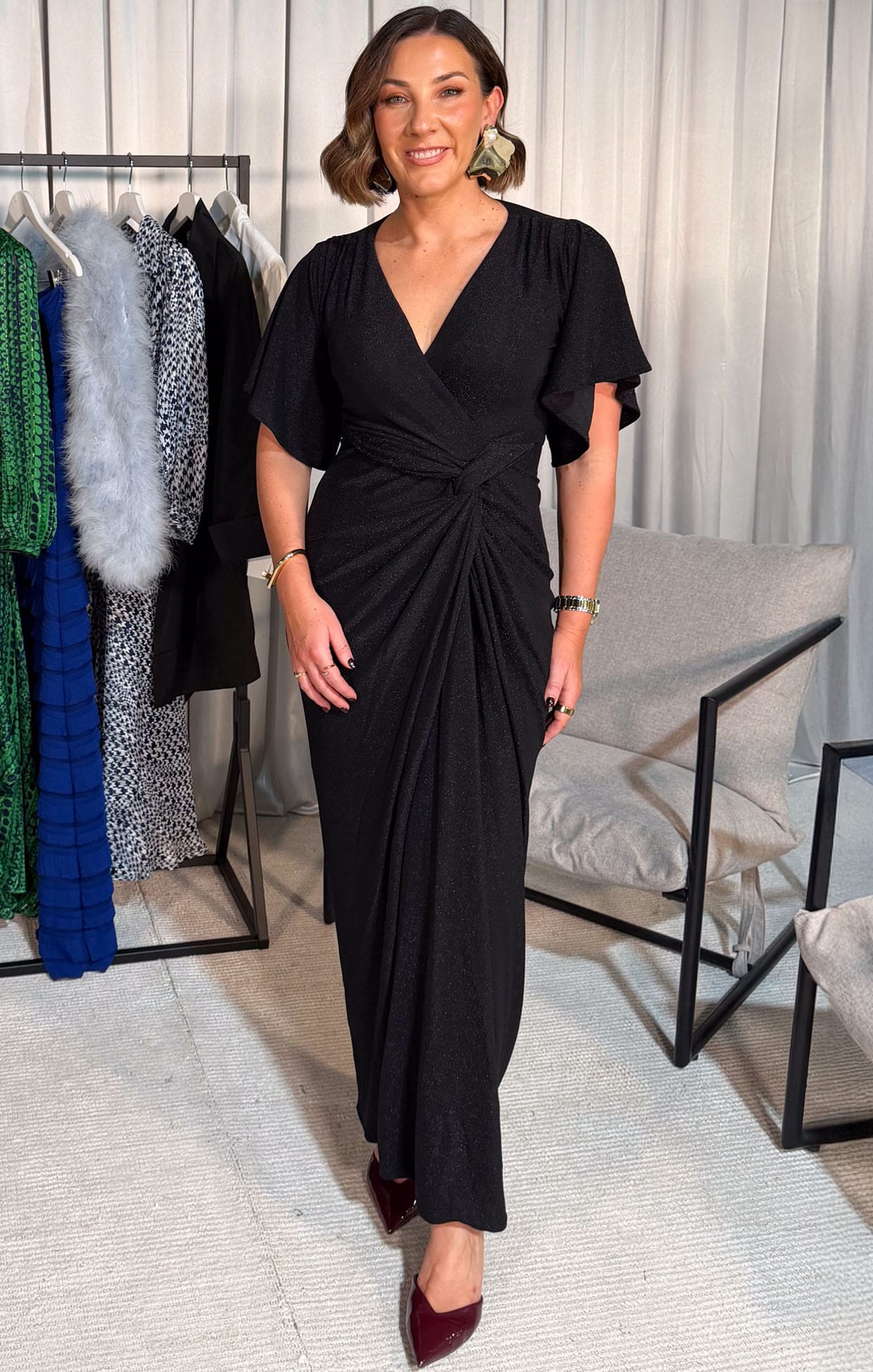 THE EMPORIUM MAXI DRESS IN BLACK - Image 6