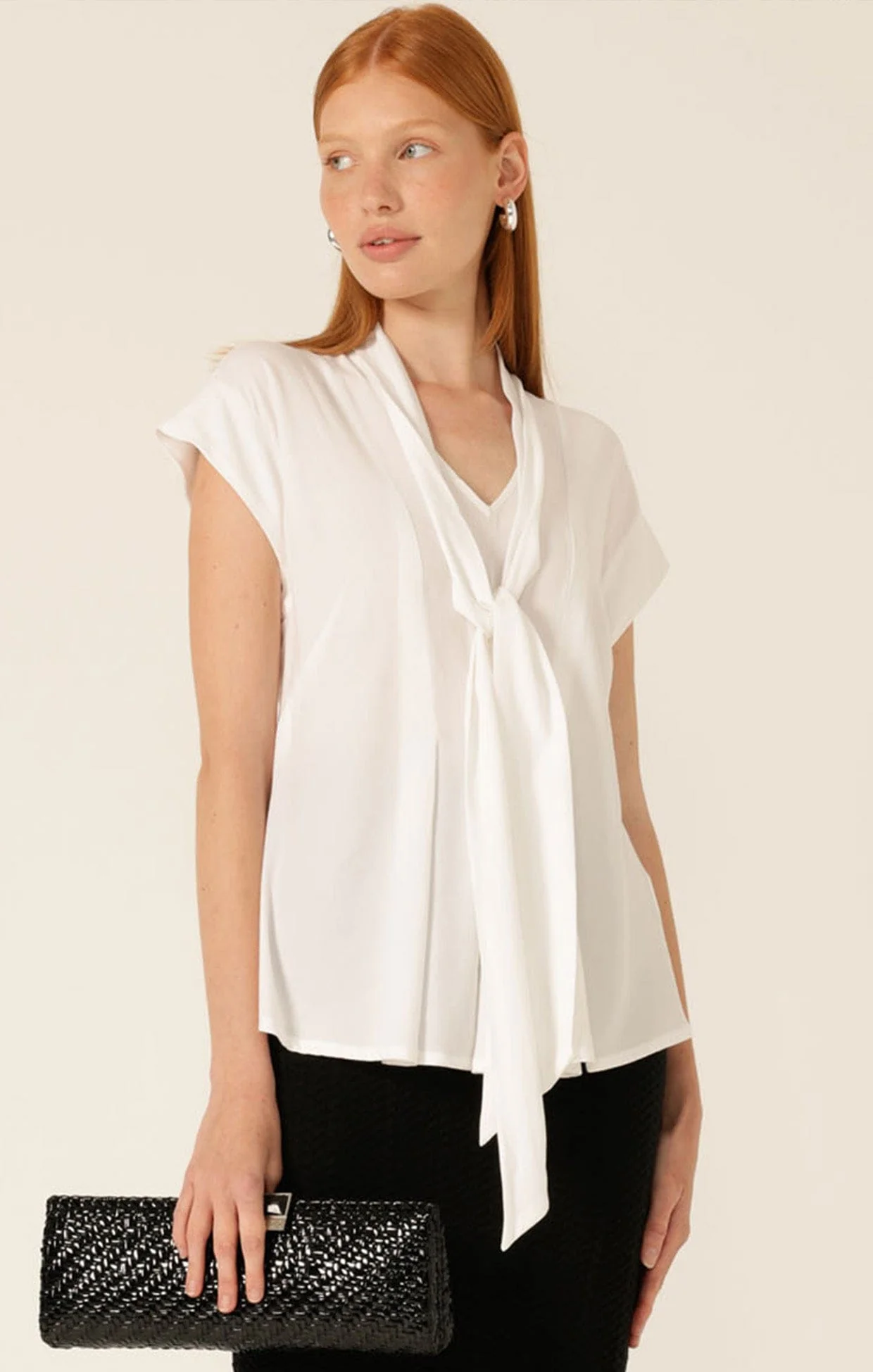 TIE FRONT BLOUSE