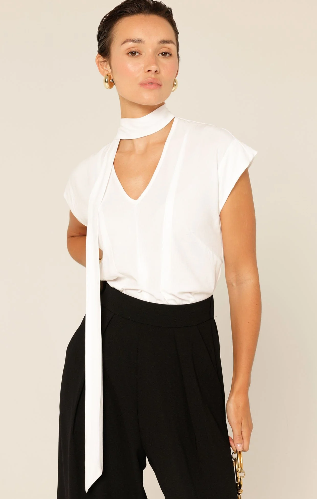 TIE FRONT BLOUSE - Image 2