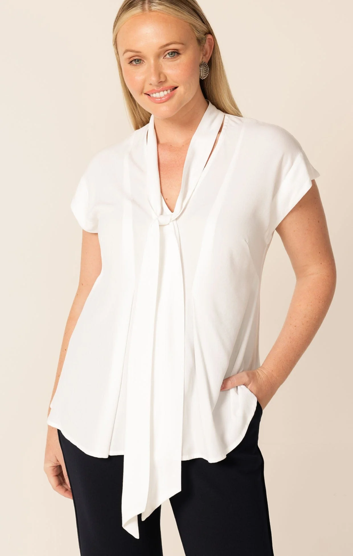 TIE FRONT BLOUSE - Image 4