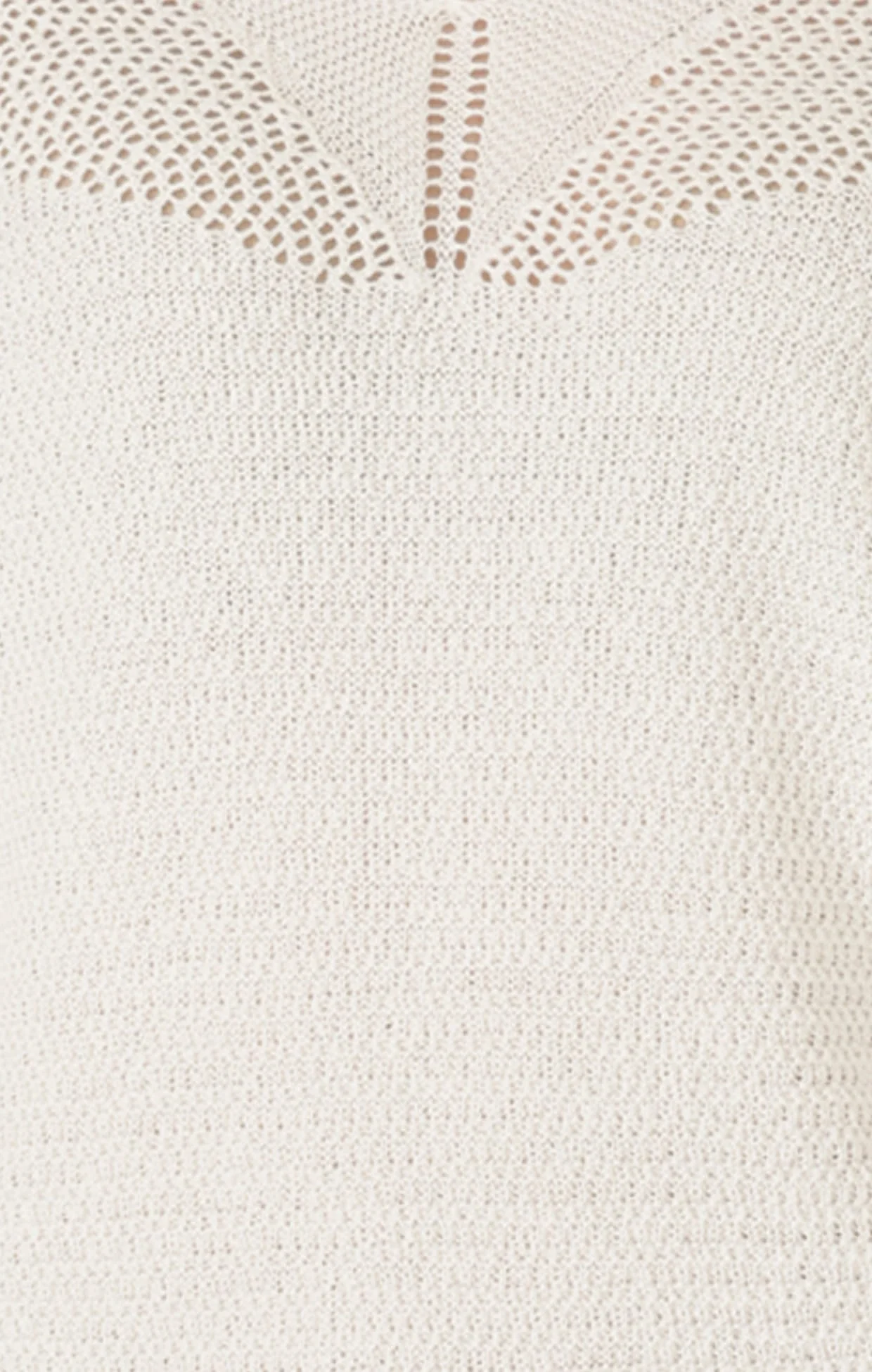V NECK MESH KNIT TOP IN ICE WATER - Image 7