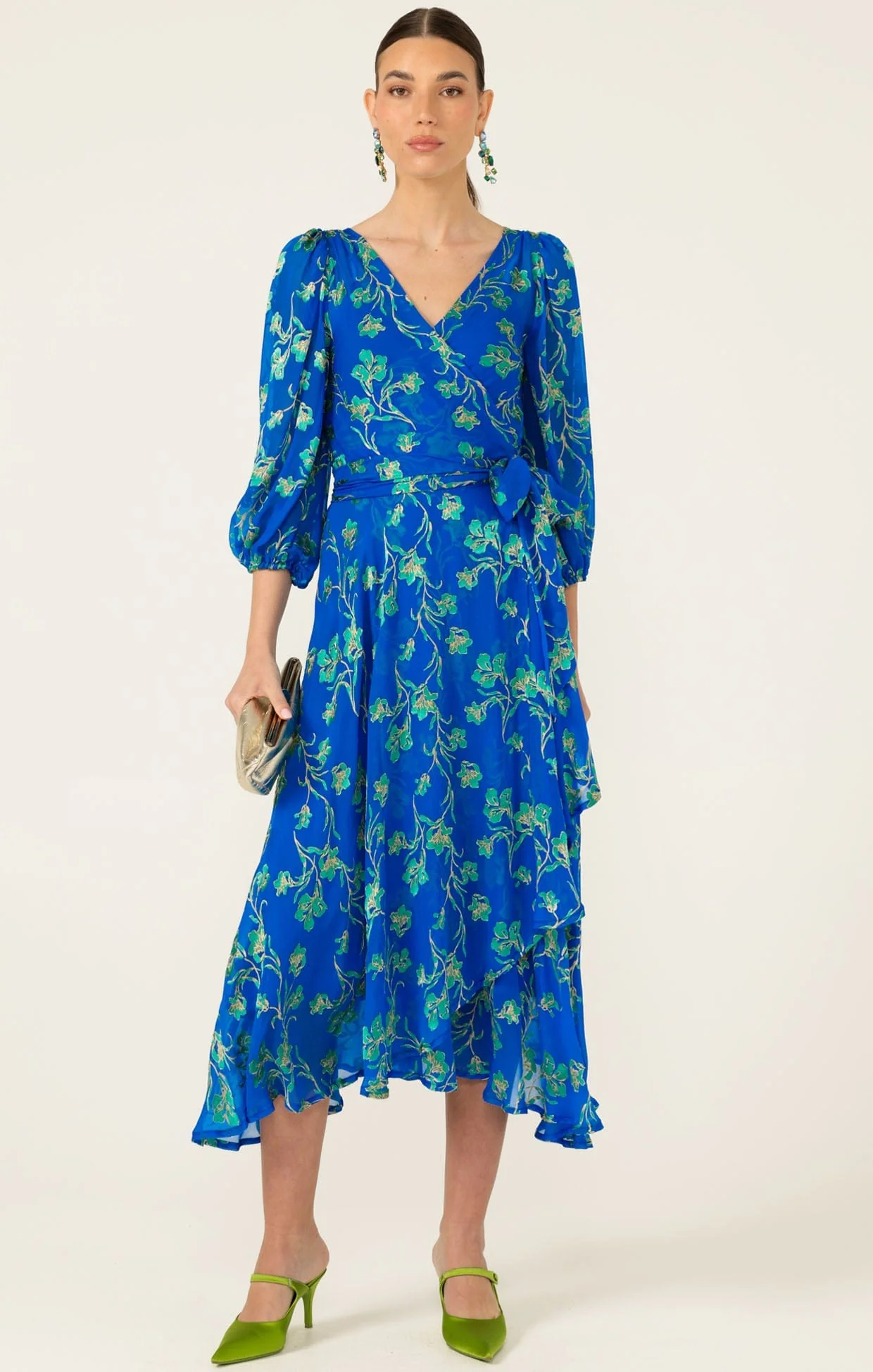 WATER LILY WRAP DRESS