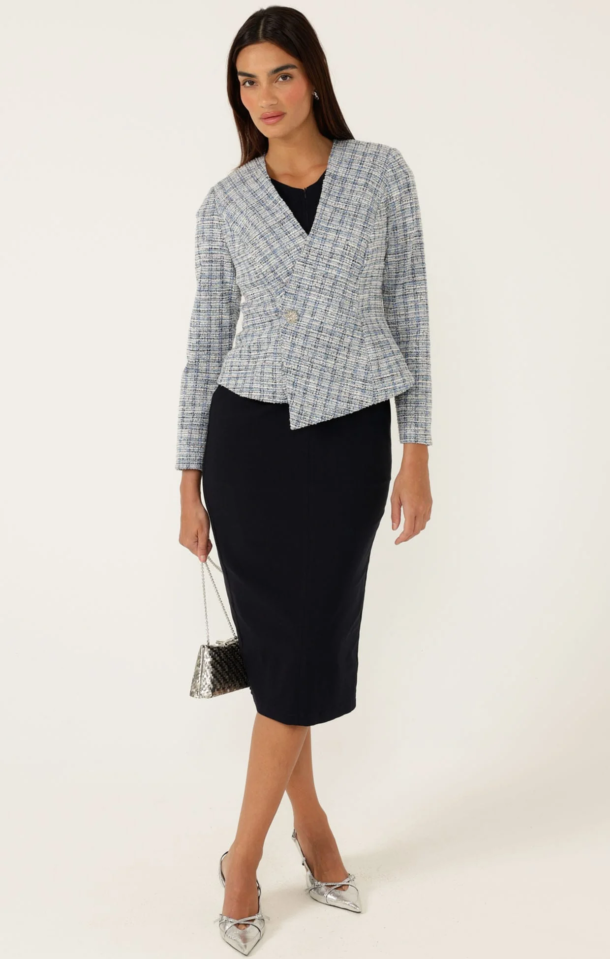 ZIP FRONT FITTED DRESS - Image 4