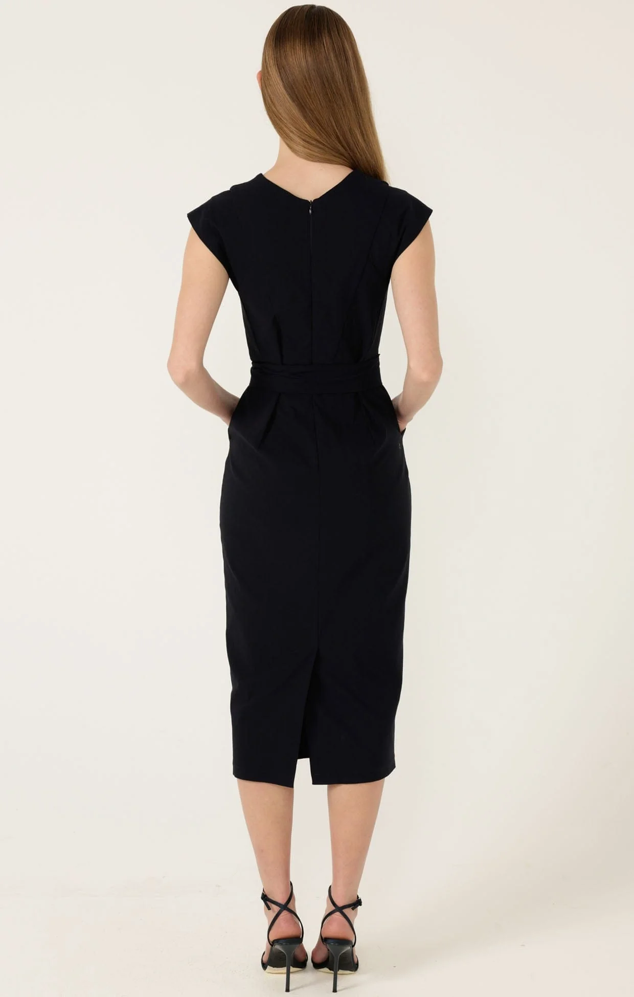 ZIP FRONT FITTED DRESS - Image 9